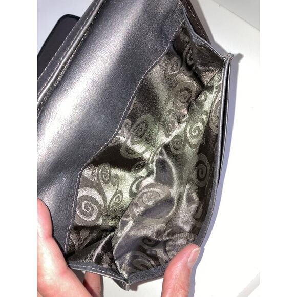 BRIGHTON LARGE BROWN, BLACK LEATHER ANIMAL PRINT WALET - Picture 12 of 16